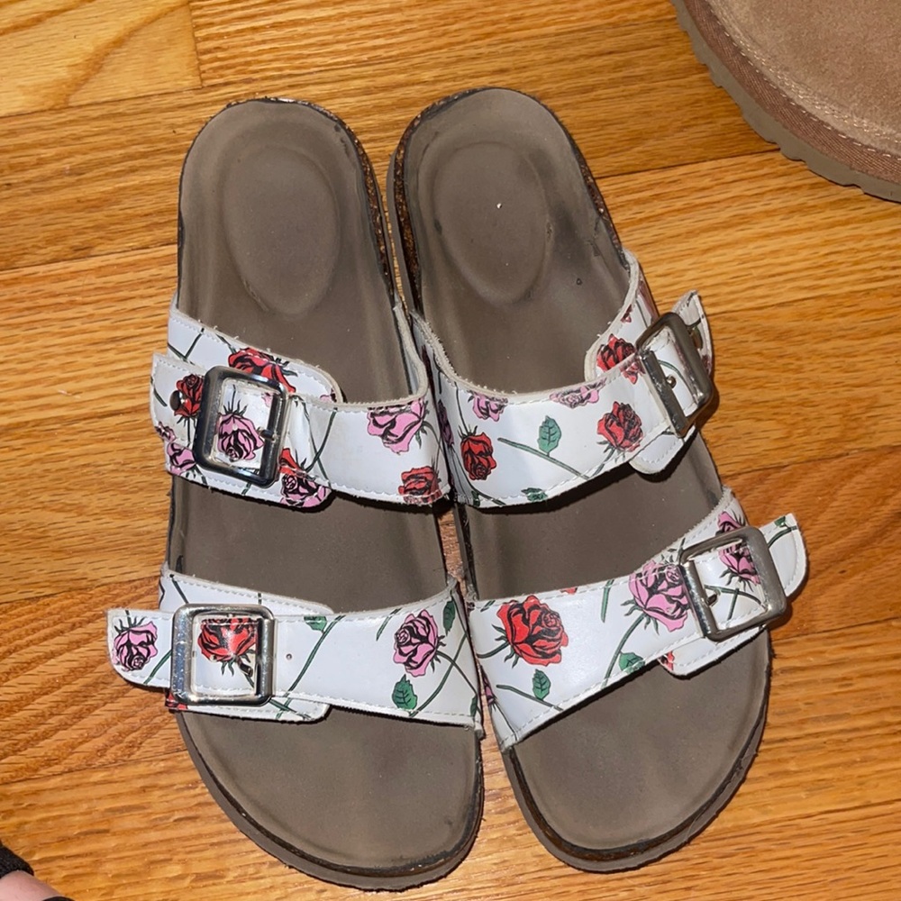 Patterned Madden Girl slides